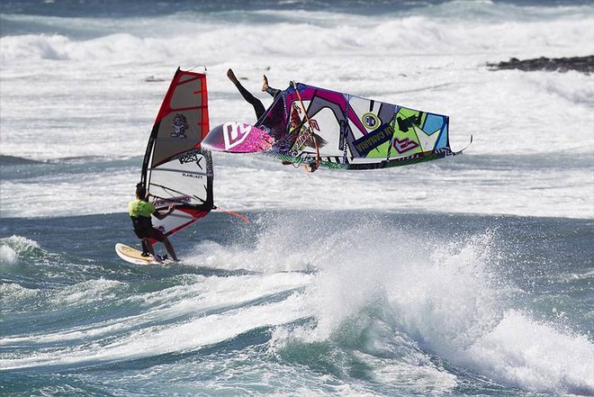 Bail out - PWA Pozo Gran Canaria World Cup 2011 ©  John Carter / PWA http://www.pwaworldtour.com